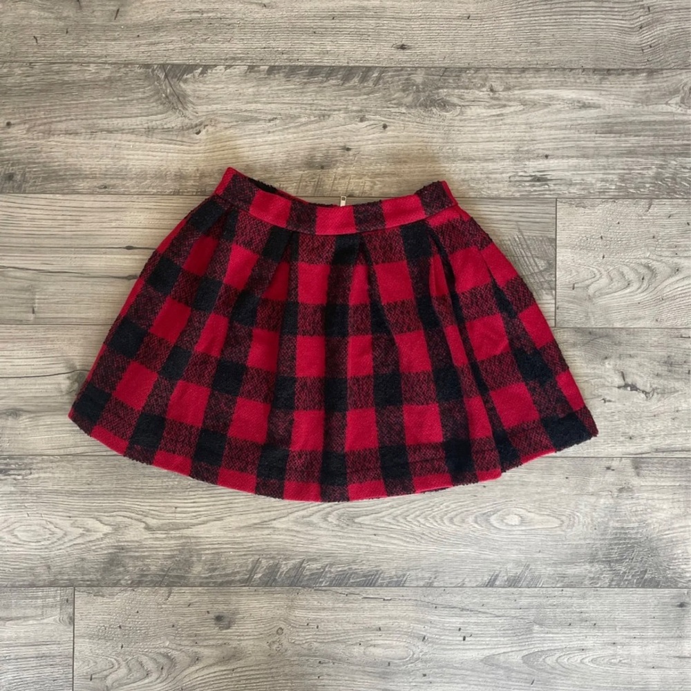 Plaid mini skirt